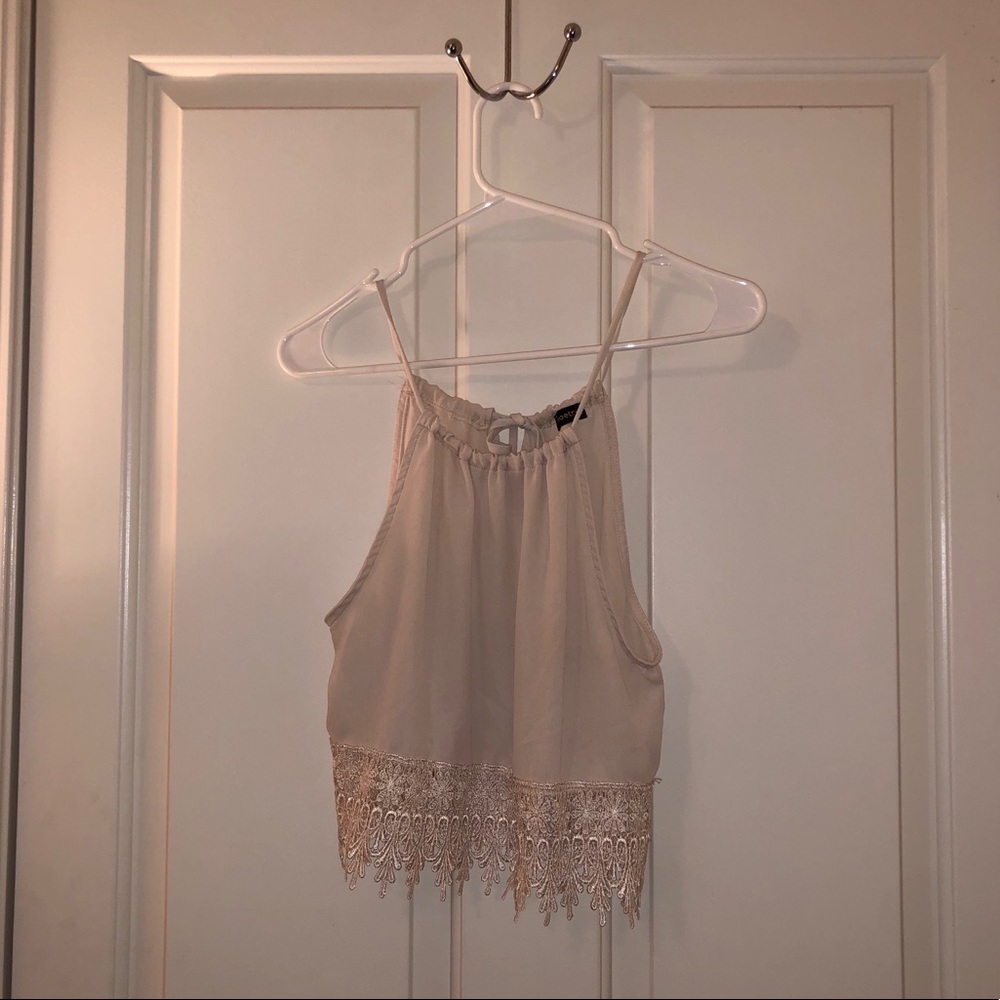 Spaghetti Strap Cream Top